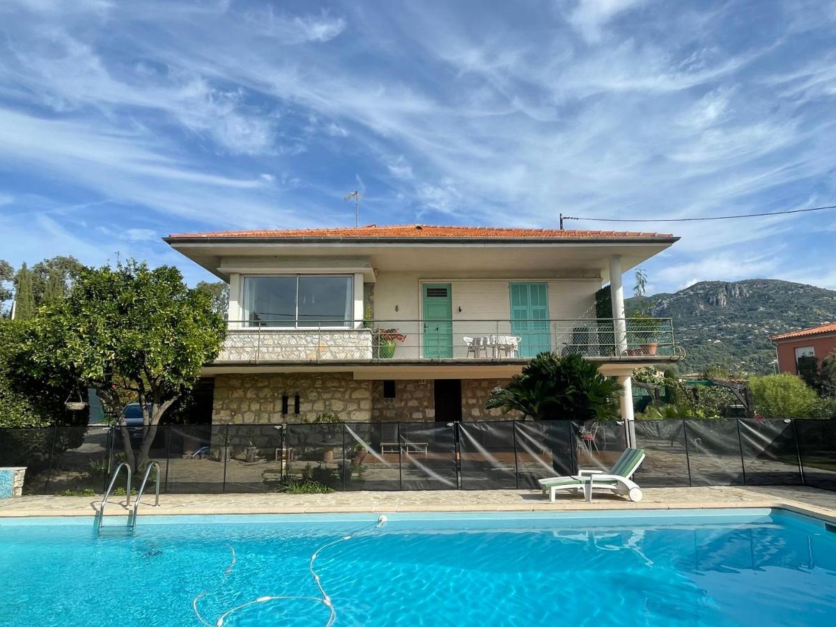 Bas De Villa Avec Acces Piscine Pres De Nice Cannes Monaco Carros Kültér fotó